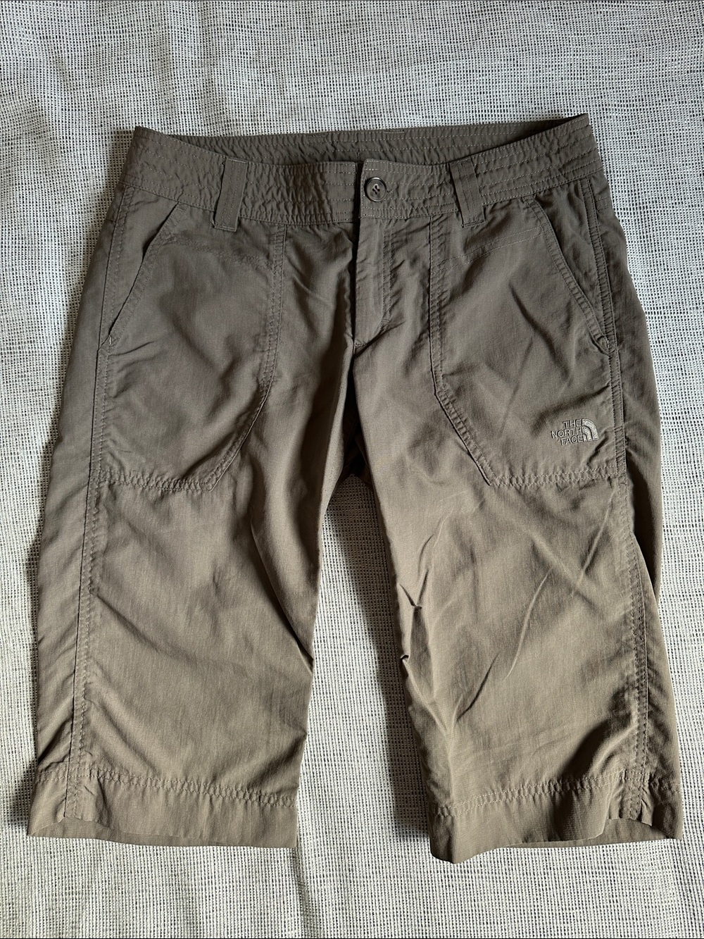 The North Face Olive/Brown Capri Hiking Shorts